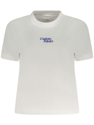 CAMISETA DE MANGA CORTA CALVIN KLEIN MUJER BLANCA