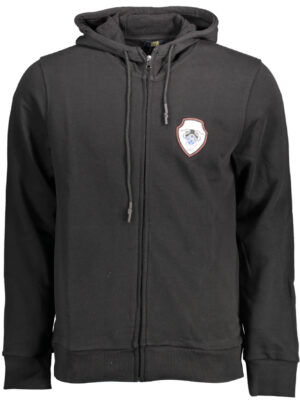 SUDADERA CAVALLI CLASS CON CREMALLERA PARA HOMBRE NEGRA