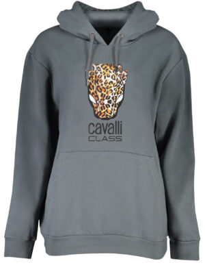 SUDADERA GRIS SIN CREMALLERA CAVALLI CLASS MUJER