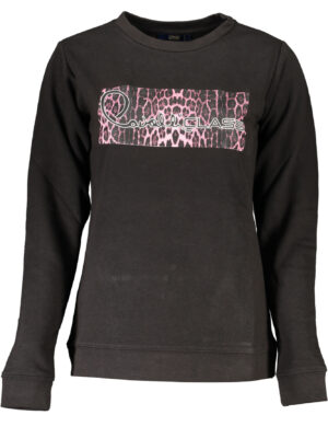 SUDADERA MUJER CAVALLI CLASS SIN CREMALLERA NEGRO