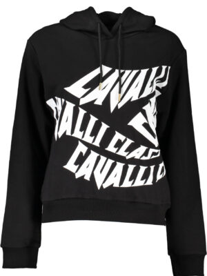 SUDADERA CAVALLI CLASS NEGRA SIN CREMALLERA