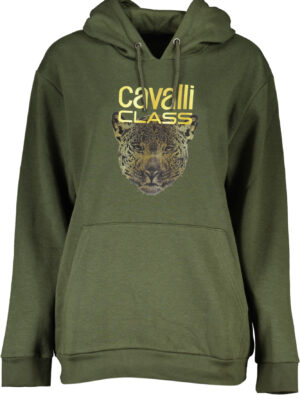 SUDADERA MUJER SIN CREMALLERA CAVALLI CLASS VERDE