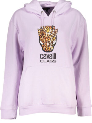 SUDADERA MUJER CAVALLI CLASS SIN CREMALLERA MORADO