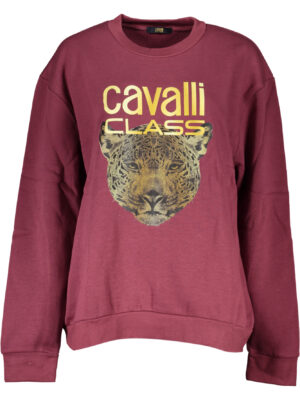 SUDADERA MUJER CAVALLI CLASS SIN CREMALLERA MORADO