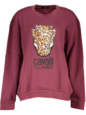 SUDADERA MUJER CAVALLI CLASS SIN CREMALLERA MORADO