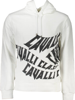 SUDADERA CAVALLI CLASS SIN CREMALLERA HOMBRE BLANCO