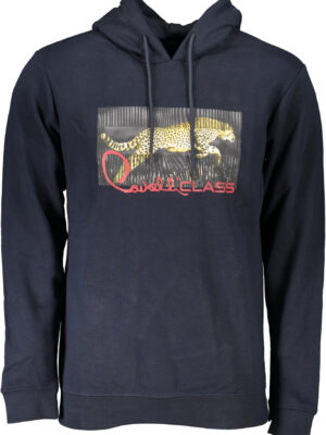 SUDADERA CAVALLI CLASS HOMBRE AZUL SIN CREMALLERA