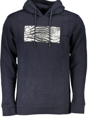 SUDADERA CAVALLI CLASS HOMBRE AZUL SIN CREMALLERA