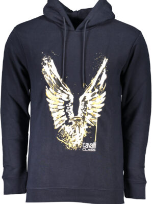 SUDADERA CAVALLI CLASS HOMBRE AZUL SIN CREMALLERA