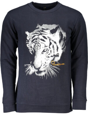 SUDADERA CAVALLI CLASS HOMBRE AZUL SIN CREMALLERA