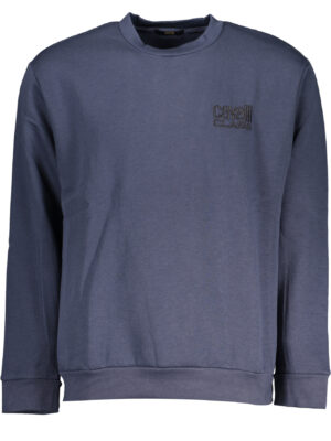 SUDADERA CAVALLI CLASS HOMBRE AZUL SIN CREMALLERA