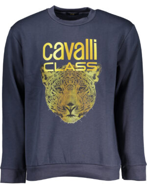 SUDADERA CAVALLI CLASS HOMBRE AZUL SIN CREMALLERA