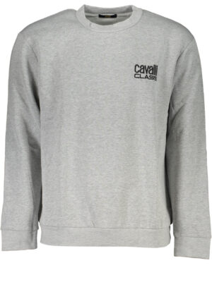 SUDADERA CAVALLI CLASS HOMBRE GRIS SIN CREMALLERA