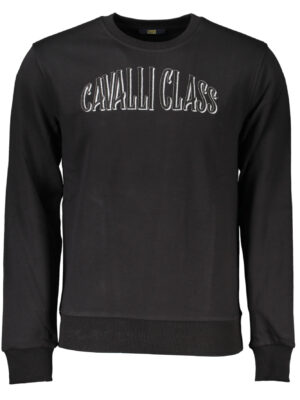 SUDADERA CAVALLI CLASS SIN CREMALLERA NEGRO HOMBRE