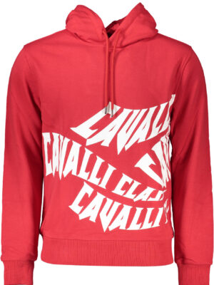 SUDADERA CAVALLI CLASS SIN CREMALLERA HOMBRE ROJA