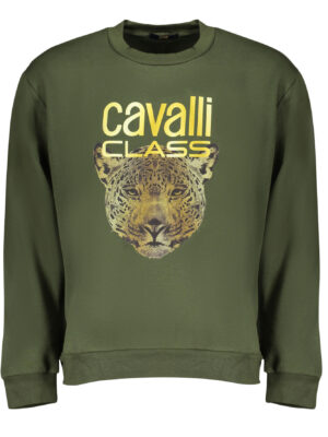 SUDADERA HOMBRE SIN CREMALLERA CAVALLI CLASS VERDE