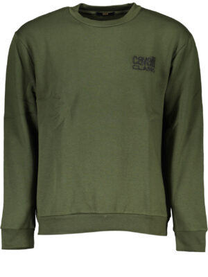 SUDADERA HOMBRE SIN CREMALLERA CAVALLI CLASS VERDE