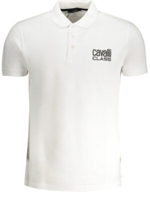 POLO MANGA CORTA HOMBRE BLANCO CAVALLI CLASS