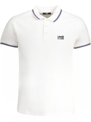 POLO MANGA CORTA HOMBRE BLANCO CAVALLI CLASS