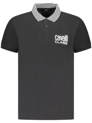CAVALLI CLASS POLO MANGA CORTA HOMBRE NEGRO