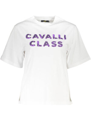 CAMISETA DE MANGA CORTA CAVALLI CLASS MUJER BLANCA