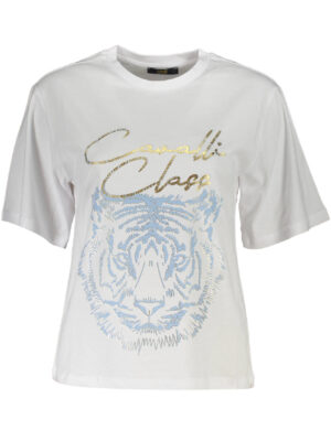 CAMISETA DE MANGA CORTA CAVALLI CLASS MUJER BLANCA