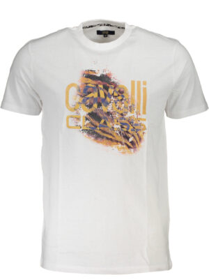 CAMISETA CAVALLI CLASS MANGA CORTA HOMBRE BLANCO