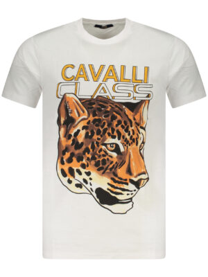 CAMISETA CAVALLI CLASS DE MANGA CORTA PARA HOMBRE BLANCA