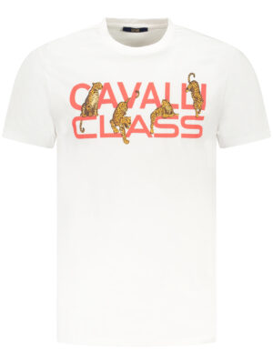 CAMISETA CAVALLI CLASS DE MANGA CORTA PARA HOMBRE BLANCA