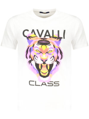 CAMISETA CAVALLI CLASS DE MANGA CORTA PARA HOMBRE BLANCA