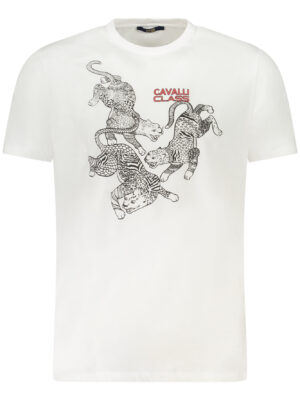 CAMISETA CAVALLI CLASS DE MANGA CORTA PARA HOMBRE BLANCA