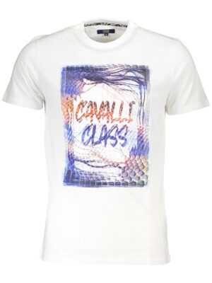 CAMISETA CAVALLI CLASS DE MANGA CORTA PARA HOMBRE BLANCA