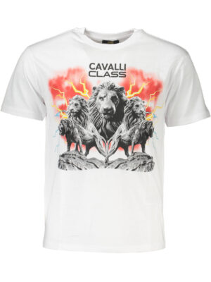 CAMISETA CAVALLI CLASS DE MANGA CORTA PARA HOMBRE BLANCA