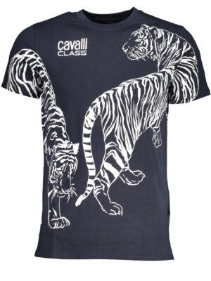CAMISETA MANGA CORTA HOMBRE CAVALLI CLASS AZUL