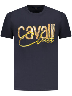 CAMISETA CAVALLI CLASS DE MANGA CORTA PARA HOMBRE AZUL