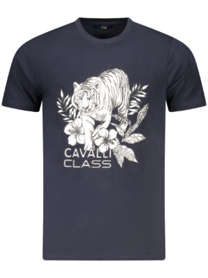 CAMISETA CAVALLI CLASS DE MANGA CORTA PARA HOMBRE AZUL