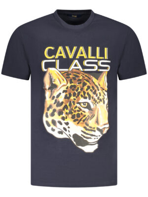 CAMISETA CAVALLI CLASS DE MANGA CORTA PARA HOMBRE AZUL