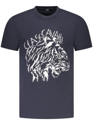 CAMISETA CAVALLI CLASS DE MANGA CORTA PARA HOMBRE AZUL