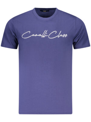 CAMISETA CAVALLI CLASS DE MANGA CORTA PARA HOMBRE AZUL