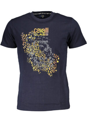 CAMISETA CAVALLI CLASS DE MANGA CORTA PARA HOMBRE AZUL