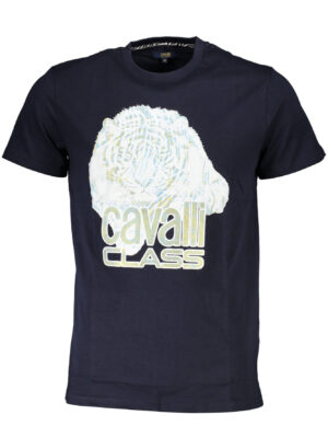 CAMISETA CAVALLI CLASS DE MANGA CORTA PARA HOMBRE AZUL