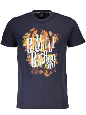 CAMISETA CAVALLI CLASS DE MANGA CORTA PARA HOMBRE AZUL