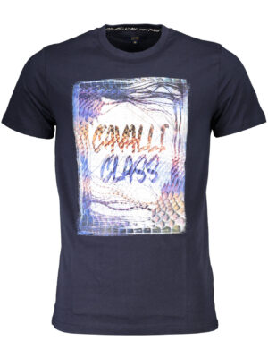 CAMISETA CAVALLI CLASS DE MANGA CORTA PARA HOMBRE AZUL