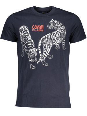 CAMISETA MANGA CORTA HOMBRE CAVALLI CLASS AZUL