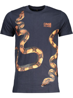 CAMISETA MANGA CORTA HOMBRE CAVALLI CLASS AZUL