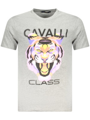 CAMISETA DE MANGA CORTA CAVALLI CLASS HOMBRE GRIS