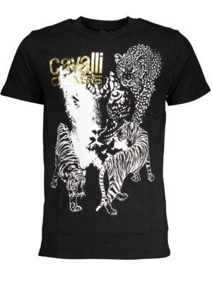 CAMISETA MANGA CORTA HOMBRE CAVALLI CLASS NEGRO