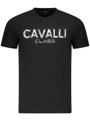 CAMISETA DE MANGA CORTA CAVALLI CLASS HOMBRE NEGRA