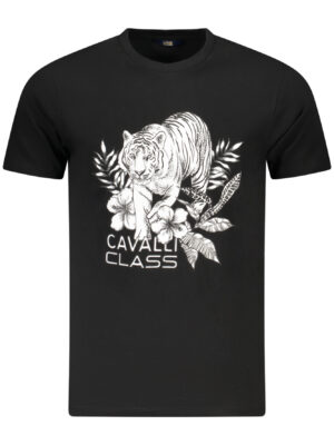 CAMISETA DE MANGA CORTA CAVALLI CLASS HOMBRE NEGRA
