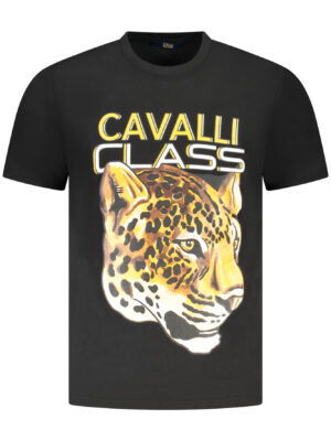 CAMISETA DE MANGA CORTA CAVALLI CLASS HOMBRE NEGRA